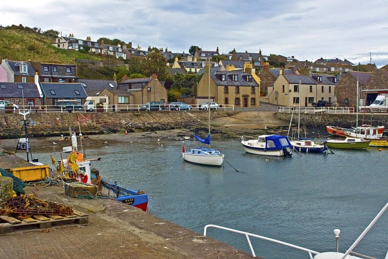 Gourdon Harbour and Village by Alan Findlay