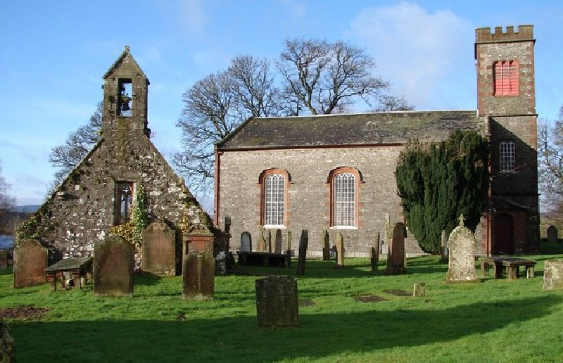 Parton Kirks and Old Graveyard by Chris Newman