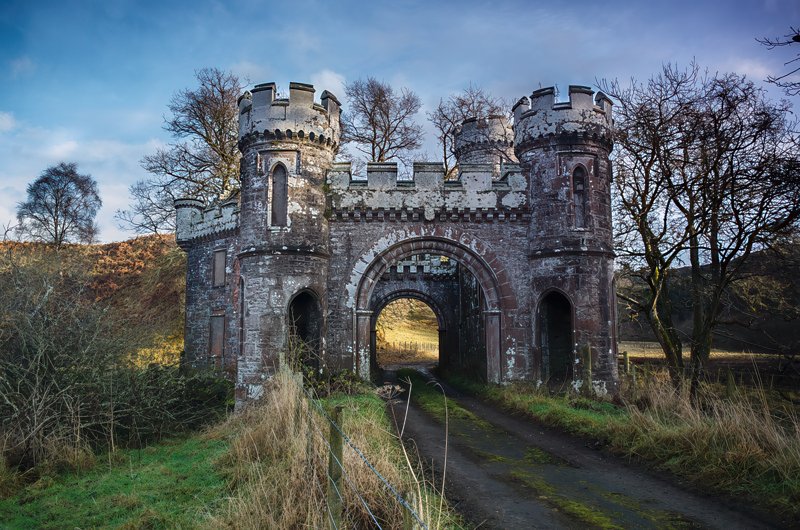 Monzie Castle gatehouse by Michael Barnes