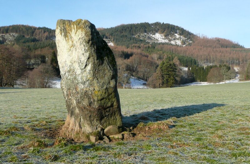 The Dane's Stone near Moulin by Russel Wills