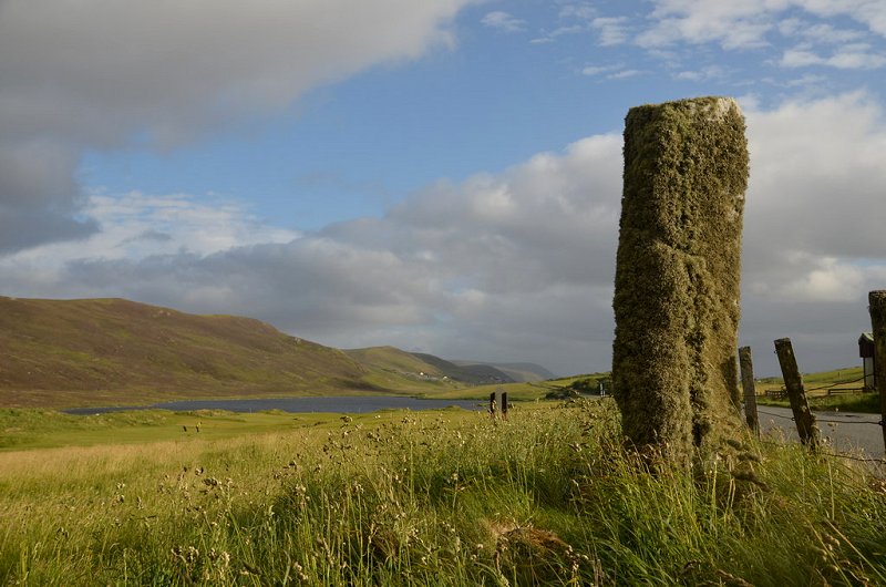 Standing Stone near Tingwall by Andrew Tryon
