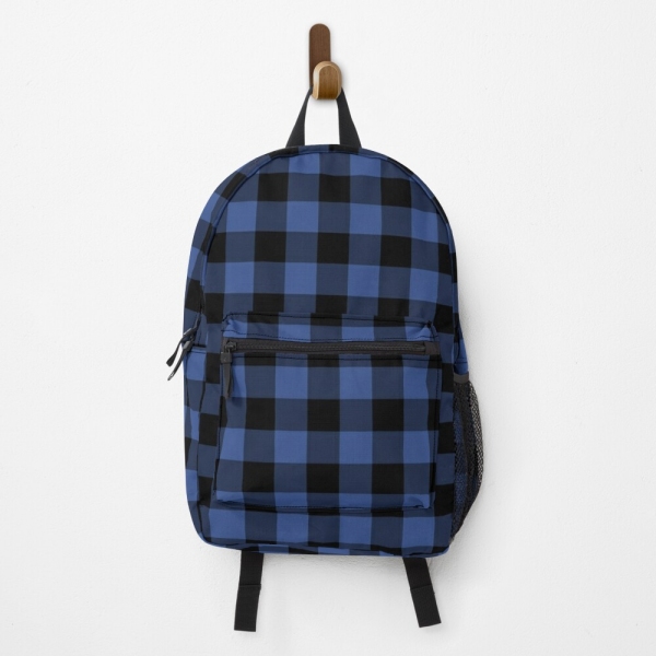 Blue Buffalo Checkered Plaid Backpack