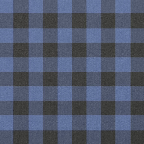 Lapis Blue Buffalo Check Plaid Fabric