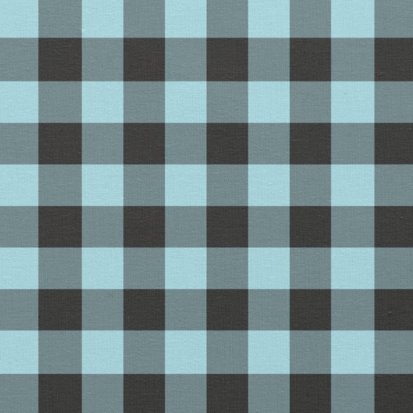 Light Blue Buffalo Check Plaid Fabric