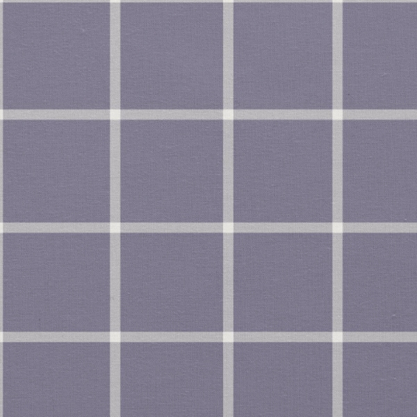 Purple Windowpane Check Fabric