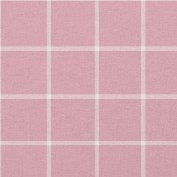 Pink Windowpane Check Fabric