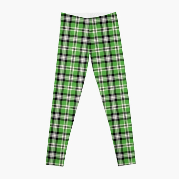 Bright green plaid leggings