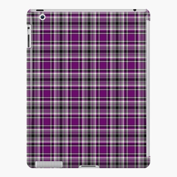 Purple plaid iPad case