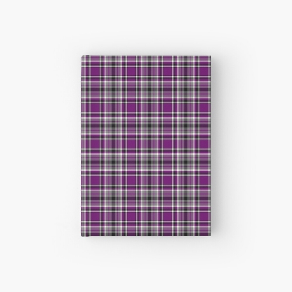 Purple plaid hardcover journal