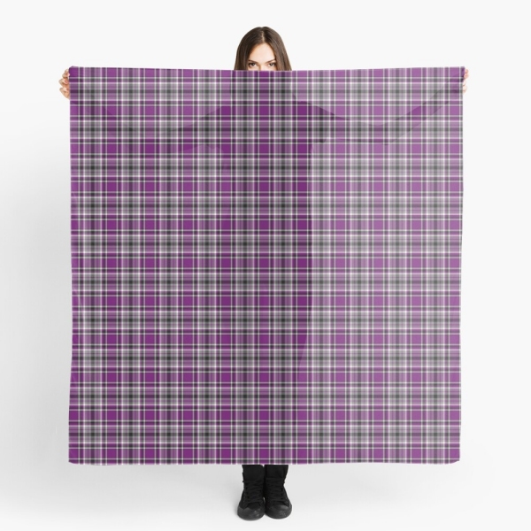 Purple plaid scarf
