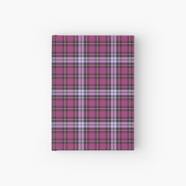 Bright purple plaid hardcover journal