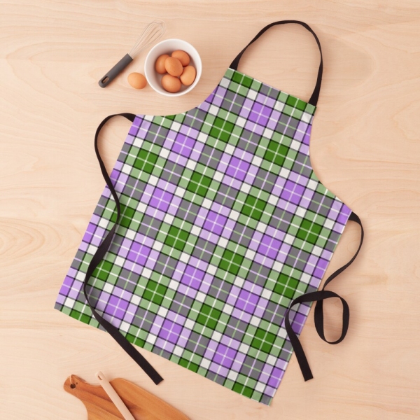 Lavender and Green Plaid Apron