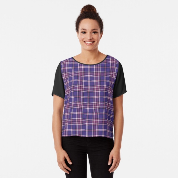 Orchid and Violet Plaid Top