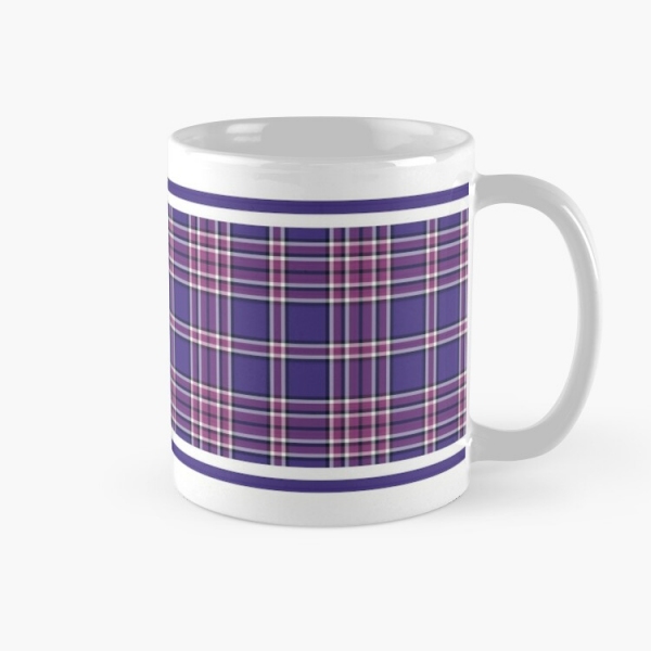 Purple plaid classic mug