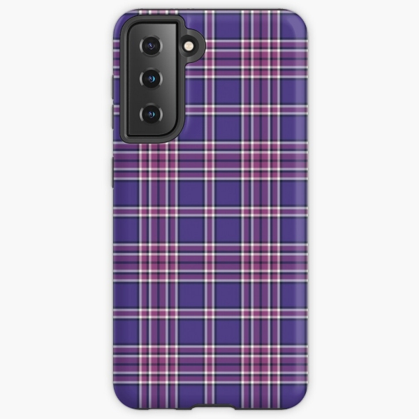 Orchid and Violet Plaid Samsung Case