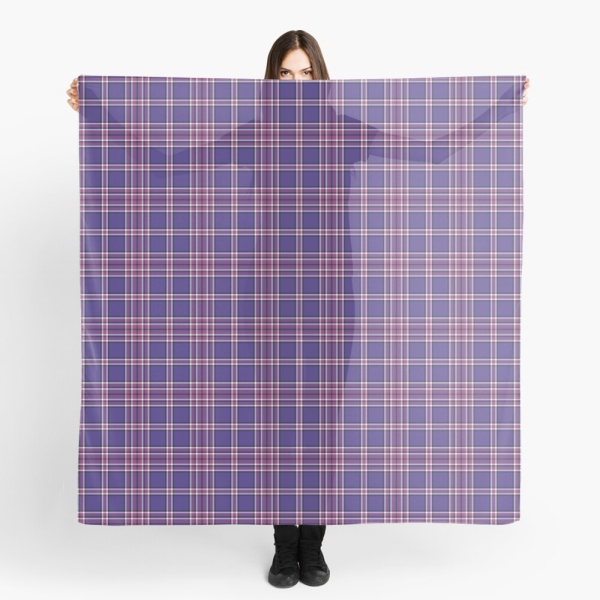 Purple plaid scarf