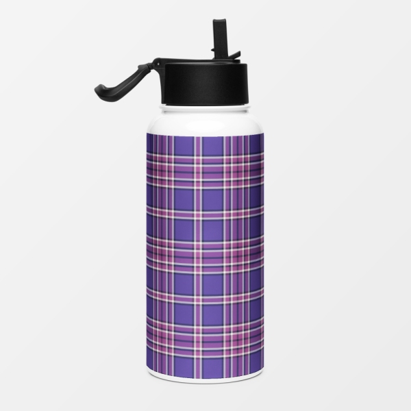 Purple plaid water jug