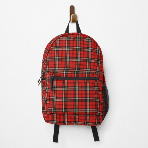 Red Vintage Plaid Backpack