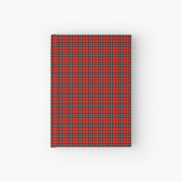 Red vintage plaid hardcover journal