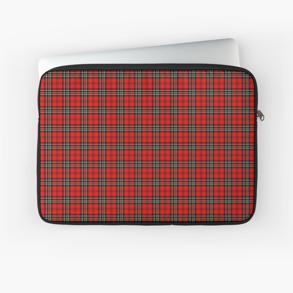 Red vintage plaid laptop sleeve