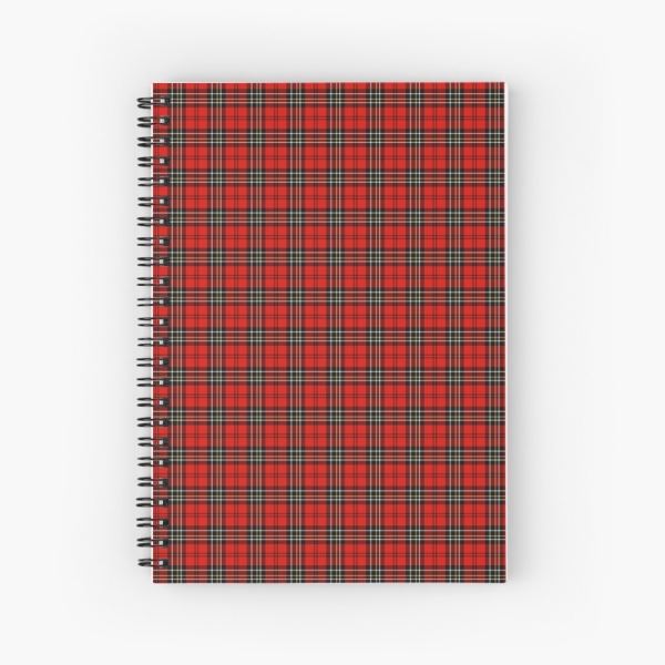 Red Vintage Plaid Notebook