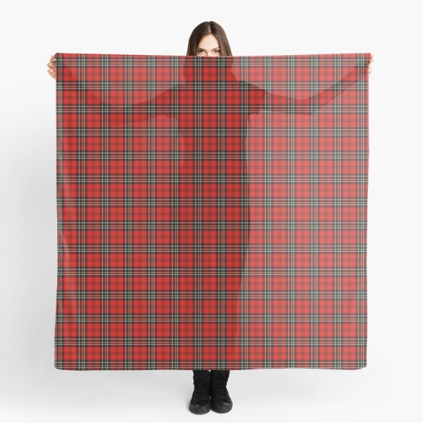 Red vintage plaid scarf