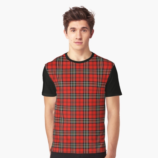 Red vintage plaid tee shirt