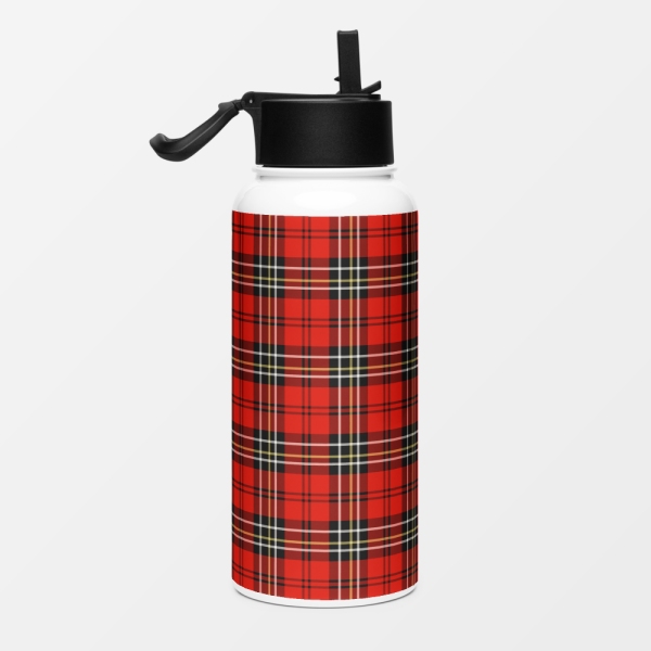 Red vintage plaid water jug