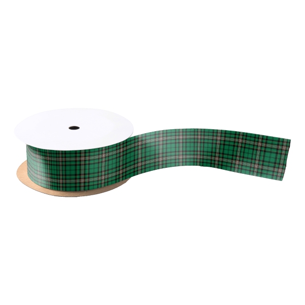 Green and Black Sporty Plaid Ribbon