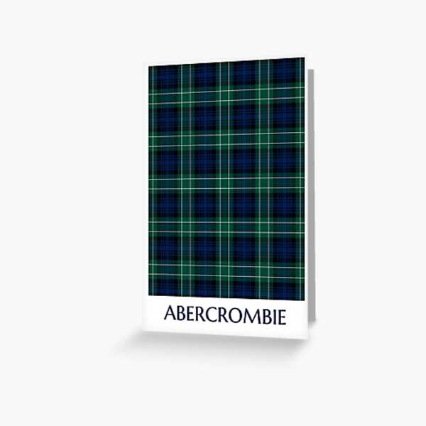 Abercrombie tartan greeting card