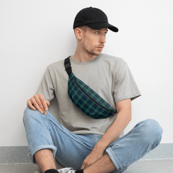 Abercrombie tartan waist bag