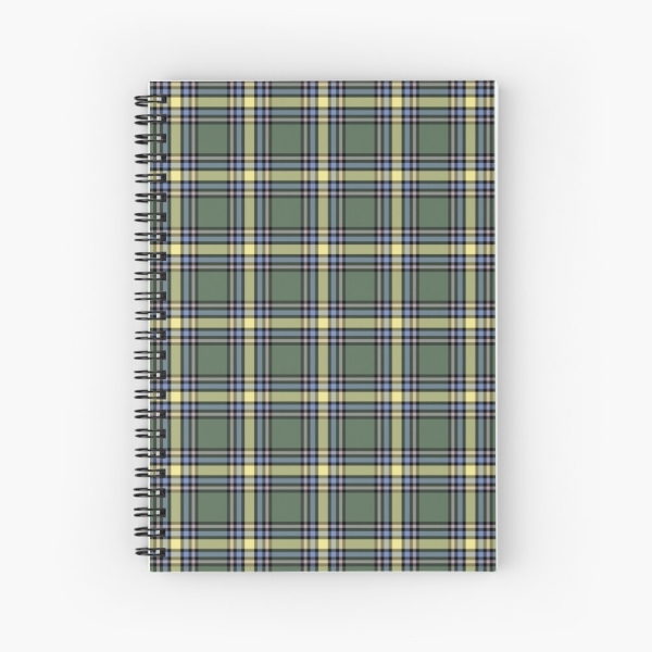 Alberta tartan spiral notebook