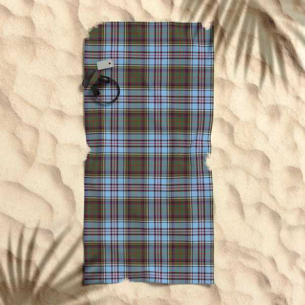 Anderson tartan beach towel