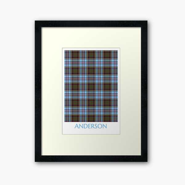 Anderson tartan framed print