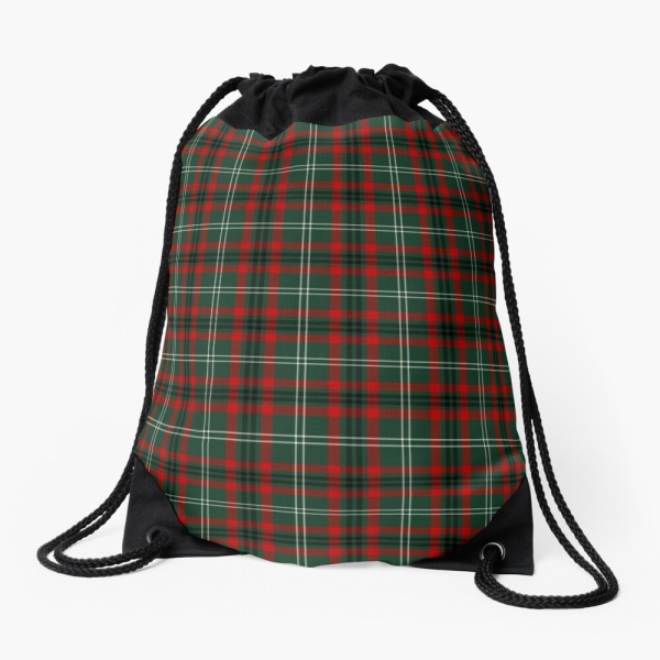 Arkansas tartan drawstring bag