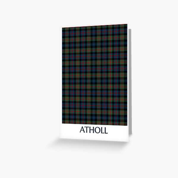 Atholl tartan greeting card