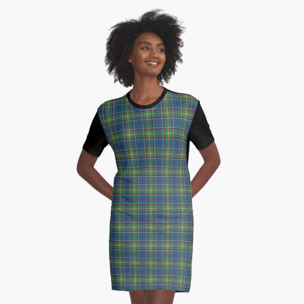 Ayrshire tartan tee shirt dress