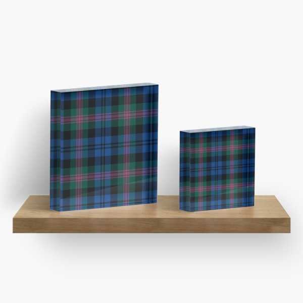 Baird tartan acrylic block