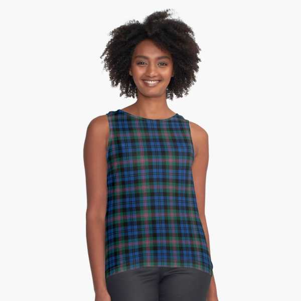 Baird tartan sleeveless top