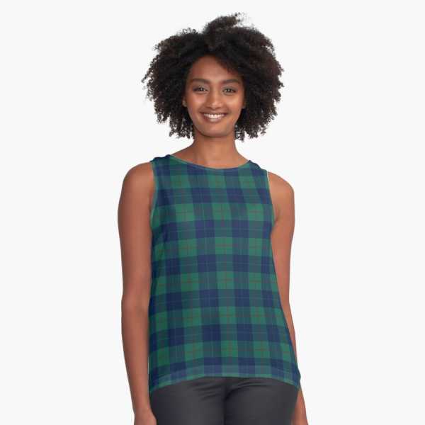 Barclay Hunting tartan sleeveless top