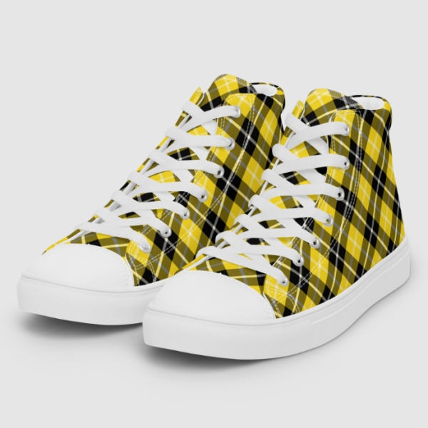 Barclay Dress tartan men's hightop shoes