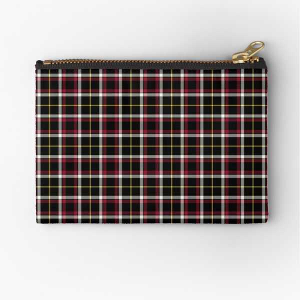 Black tartan accessory bag