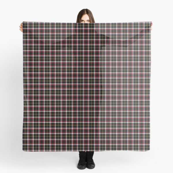 Black tartan scarf