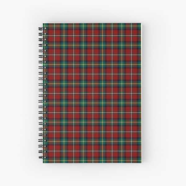 Boyd tartan spiral notebook