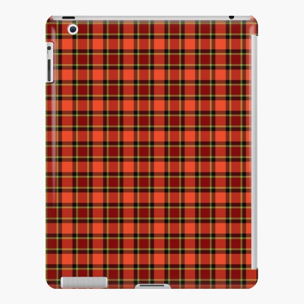 Bright Christmas plaid iPad case
