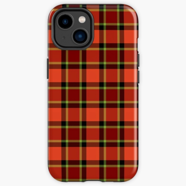 Bright Christmas plaid iPhone case