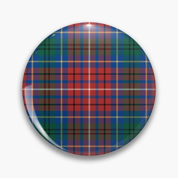 British Columbia tartan pinback button