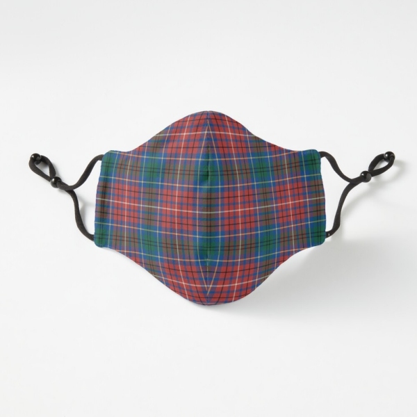 British Columbia tartan fitted face mask