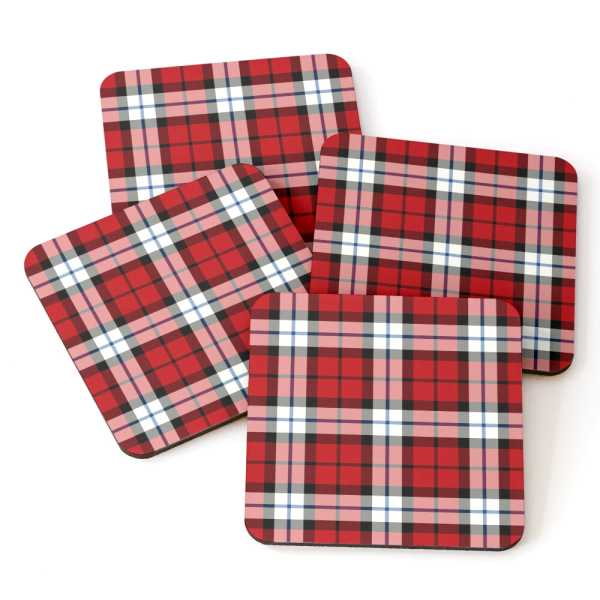 Brodie Dress tartan beverage coasters