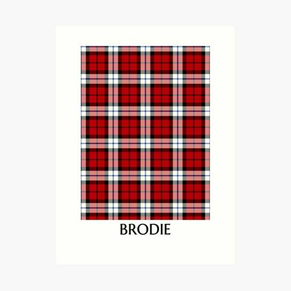 Brodie Dress tartan art print